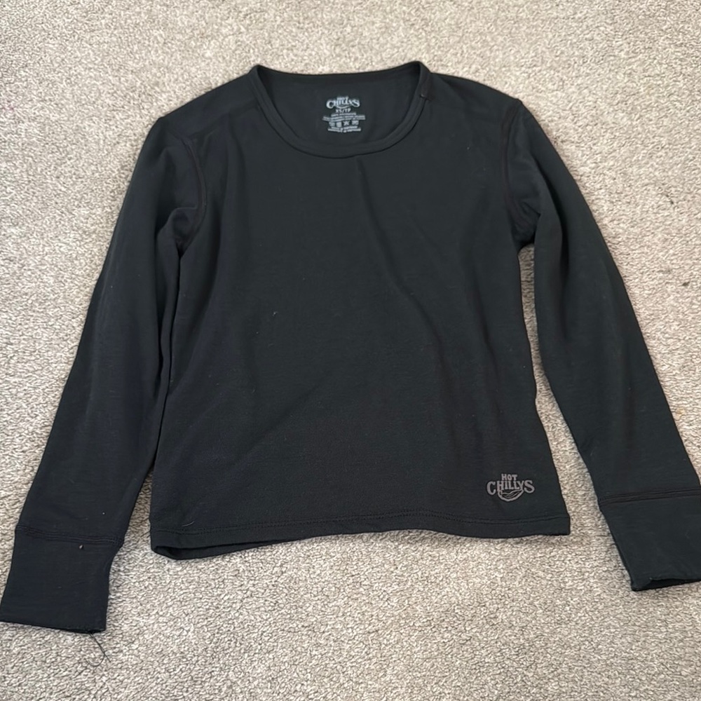 Kids Black Long Sleeve Shirt